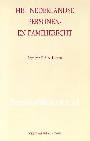 Het Nederlandse personen- en familierecht II
