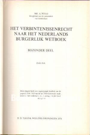 Het verbintenissenrecht naar het Nederlandse Burgelijk Wetboek