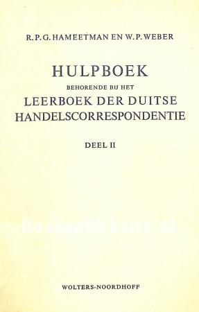 Hulpboek Duitse handelscorrespondentie II