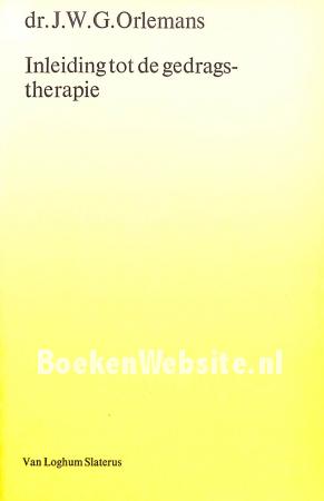 Inleiding tot de gedragstherapie