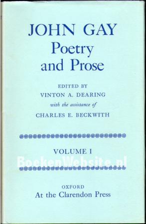 John Gay Poetry and Prose I