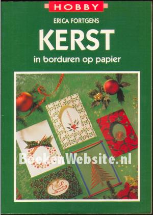 Kerst in borduren op papier Kerst in borduren op papier