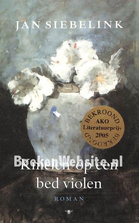 Knielen op een bed violen Knielen op een bed violen