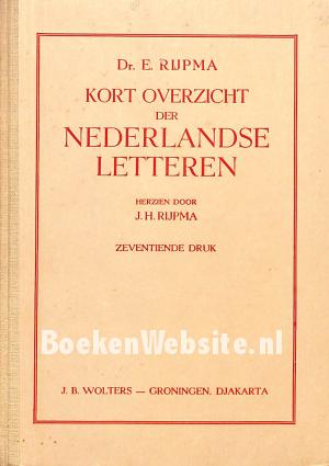 Kort overzicht der Nederlandse letteren