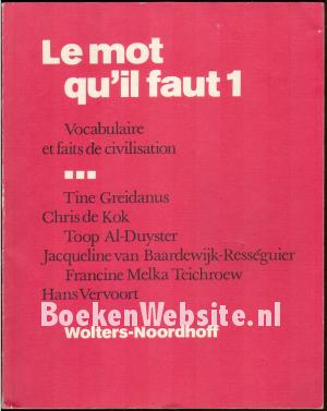 Le mot qu'il faut 1