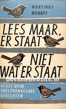 Lees maar, er staat niet wat er staat