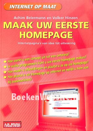Maak uw eerste Homepage Maak uw eerste Homepage
