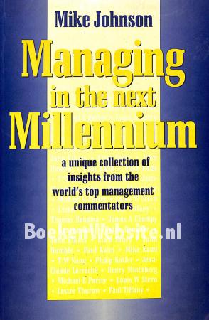 Managing in the next Millenium