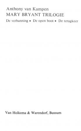 Mary Bryant trilogie Mary Bryant trilogie