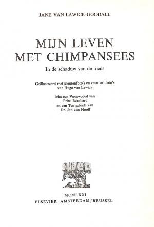 Mijn leven met chimpansees Mijn leven met chimpansees