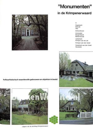 Monumenten in de Krimpener-waard Monumenten in de Krimpener-waard