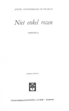 Niet enkel rozen - omnibus Niet enkel rozen - omnibus