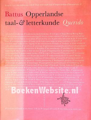 Opperlandse taal & letterkunde Opperlandse taal & letterkunde