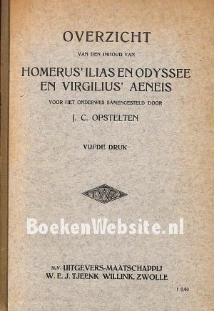 Overzicht van de inhoud van Homerus Ilias en Odysee