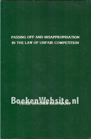 Passing Off and Misappropriation in the Law