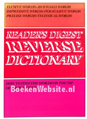 Reader's Digest Reverse Dictionary Reader's Digest Reverse Dictionary
