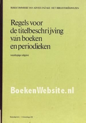 Regels voor de titelbeschrijving van boeken en periodieken