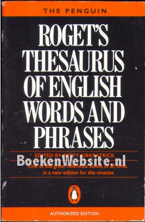 Roget's Thesaurus of English words and phrases