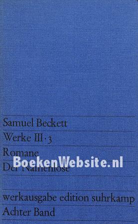 Samuel Beckett Werke III-3