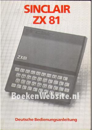 Sinclair ZX81 Spectrum Deutsche Bedieningsanleitung