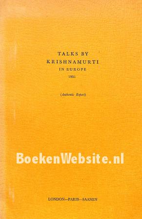Talks by Krishnamurti in Europe 1966