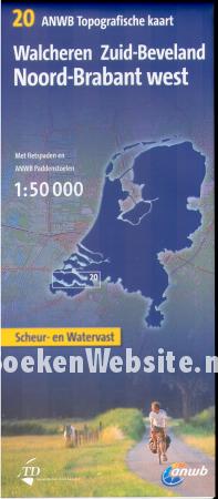 Topografische kaart. Walcheren Zuid-Beveland, Noord-Brabant west