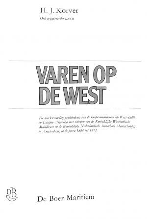 Varen op de West Varen op de West