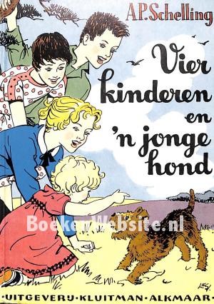 Vier kinderen en 'n jonge hond Vier kinderen en 'n jonge hond
