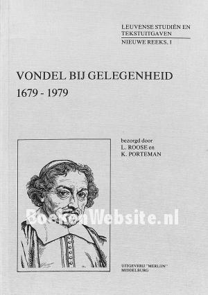 Vondel bij gelegenheid 1679-1979 Vondel bij gelegenheid 1679-1979
