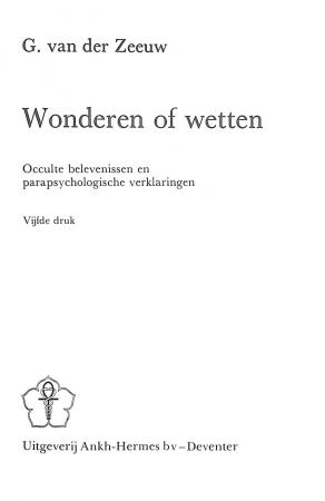 Wonderen of wetten