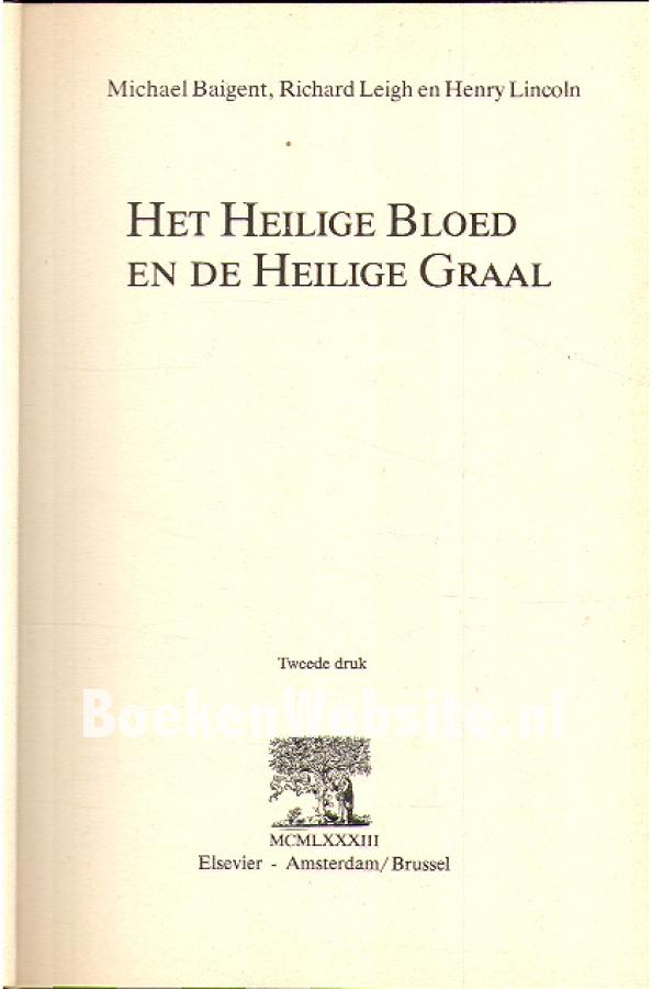 Het Heilige Bloed en de Heilige