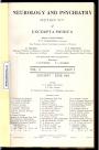 Neurology and Psychiatry 1964