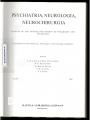 Psychiatria, Neurologia, Neurochirurgia 1962