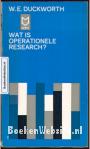 Wat is operationele research?