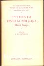 Epistles to Several Persons *