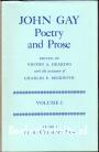 John Gay Poetry and Prose I