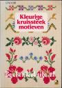 Kleurige kruissteek motieven