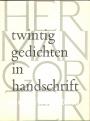 Twintig gedichten in handschrift