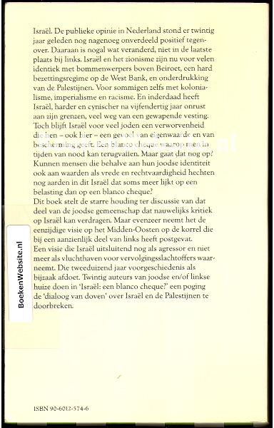 Israel: een blanco cheque?
