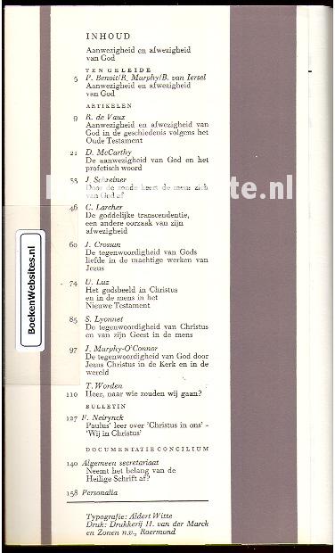 Concilium 1969 / Exegese