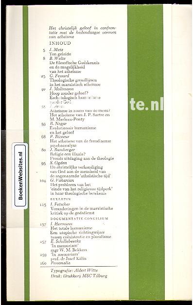 Concilium 1966 / Grensvragen