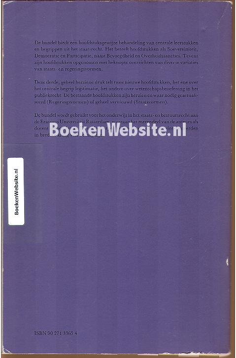 Algemene begrippen Staatsrecht