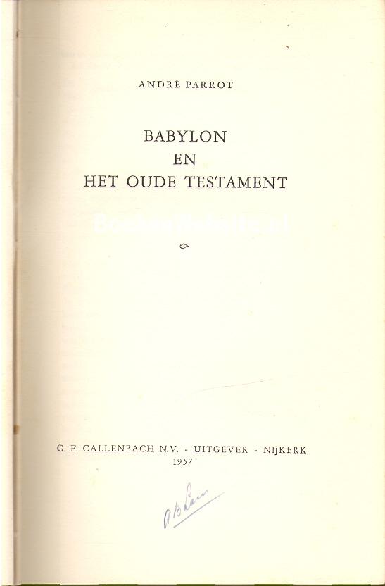 Babylon en het oude testament