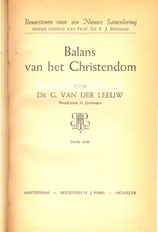 Balans van het Christendom