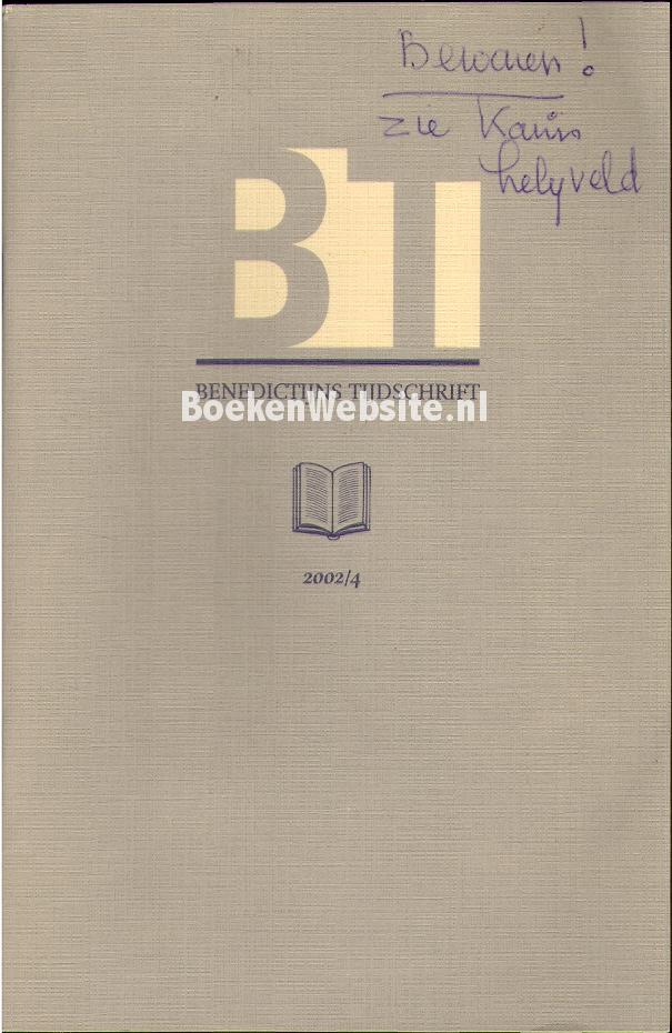Benedictijns tijdschrift 2002/4
