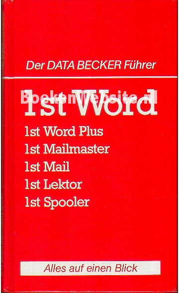 Der Data Becker Fuhrer 1st Word