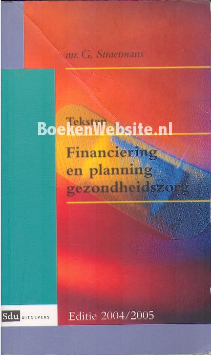 Financiering en planning gezondheidszorg