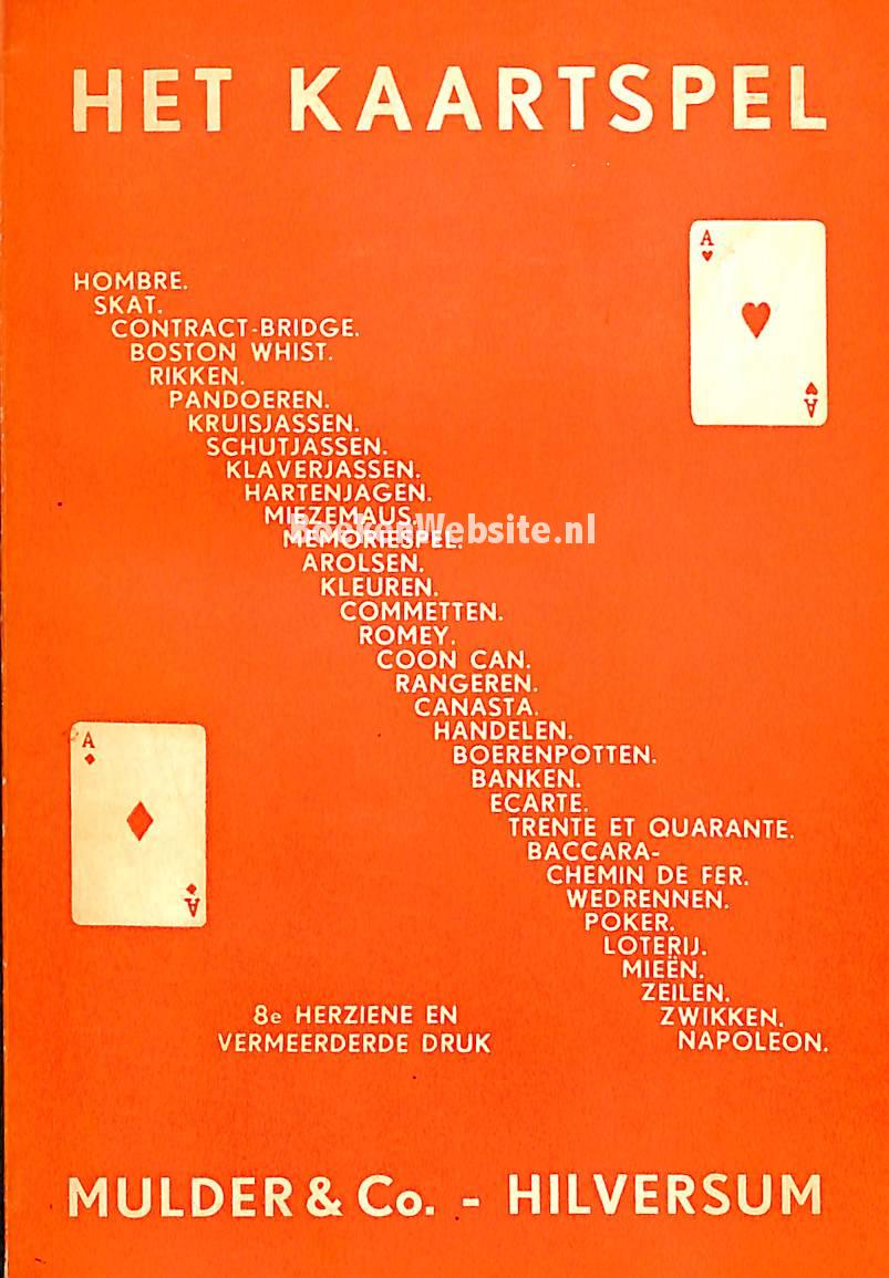 Het kaartspel, Groningen S.H. van BoekenWebsite.nl