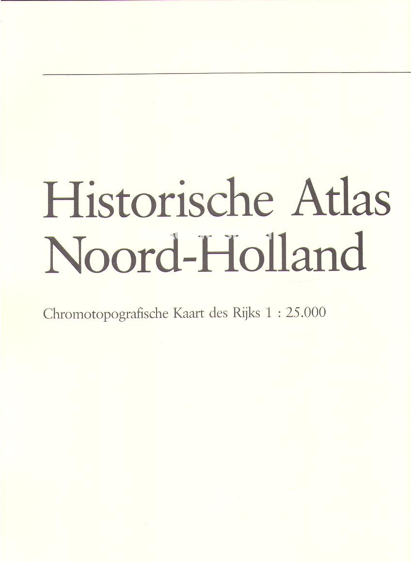 Historische Atlas van Noord-Holland