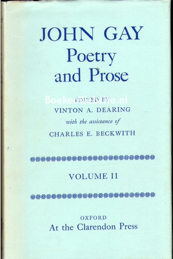 John Gay Poetry and Prose II